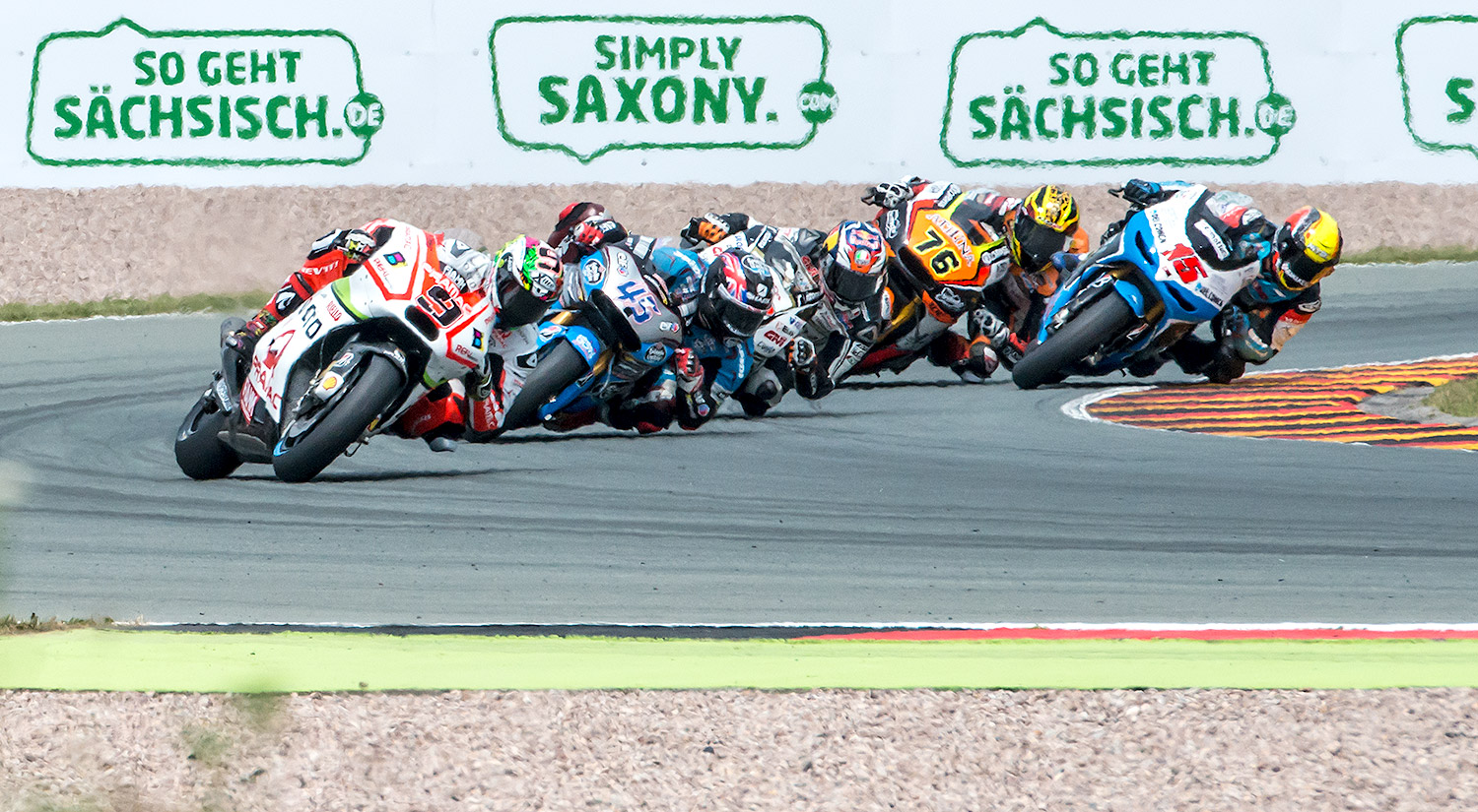 Danilo Petrucci, Scott Redding,  Jack Miller, Loris Baz & Alex de Angelis, Sachsenring, Germany, 2015