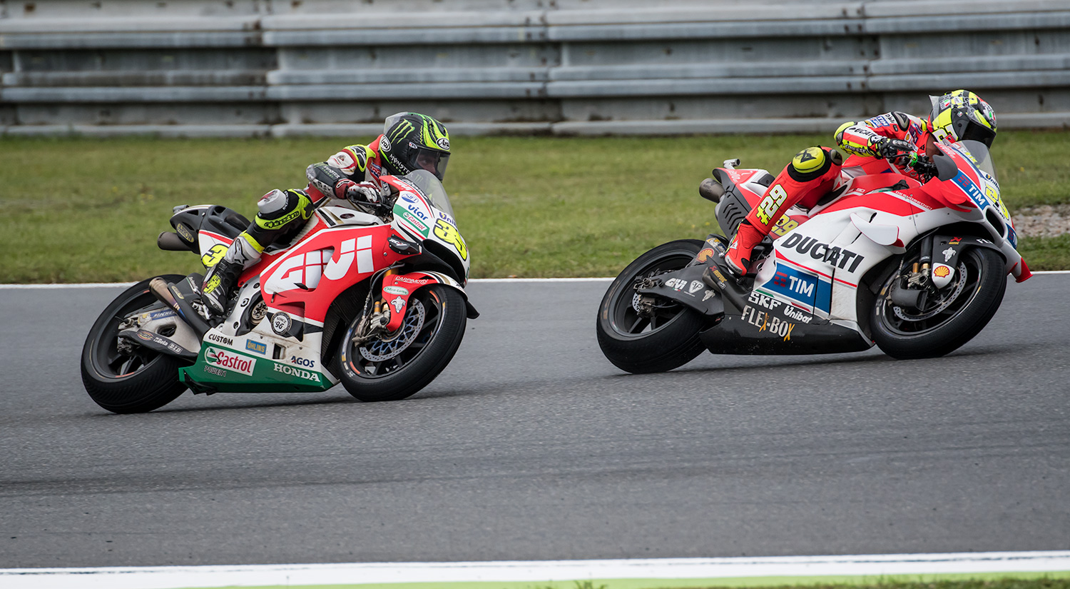 Cal Crutchlow & Andrea Iannone, Brno, Czech Rep, 2016